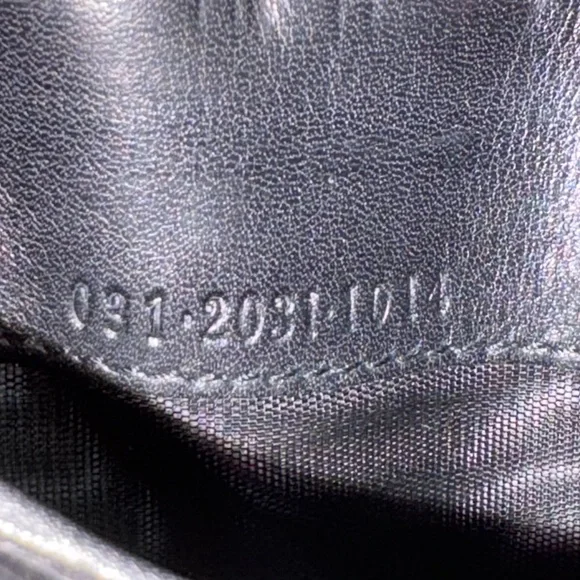 Authentic Gucci Black GG Canvas and leather agenda card Wallet w certificate - Picture 10 of 11